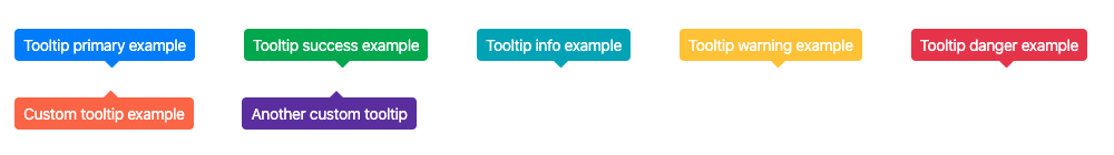 Bootstrap Tooltip Custom Class Preview