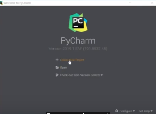 PyCharm Project Screen