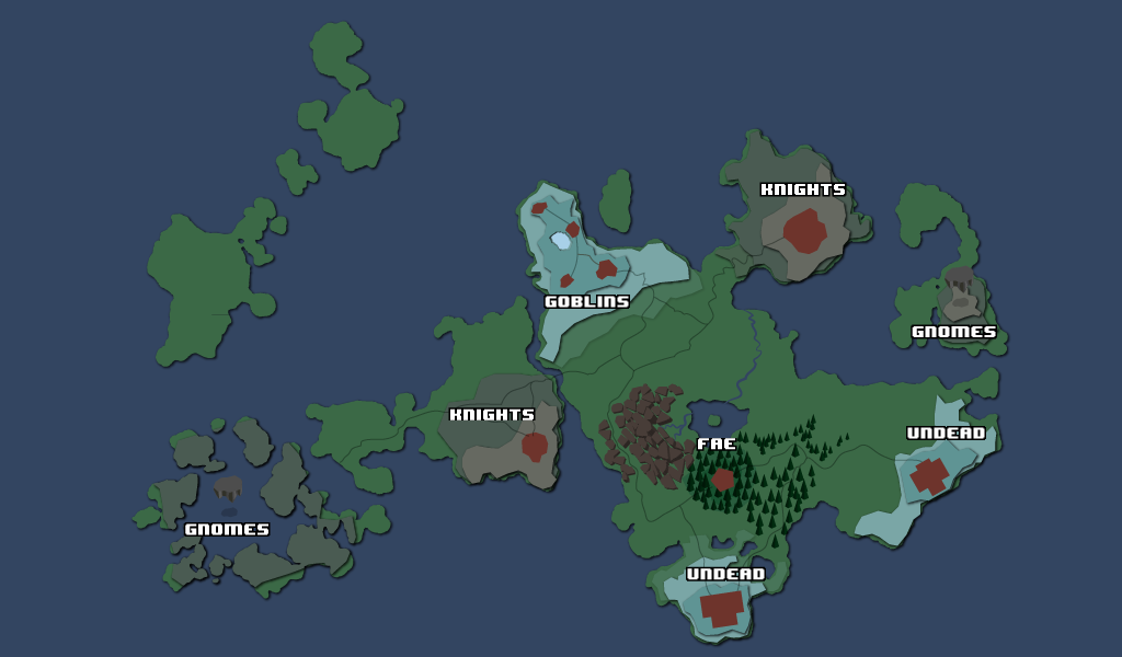 GEAR World Map with Faction locations