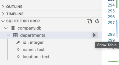 sqlite explorer view