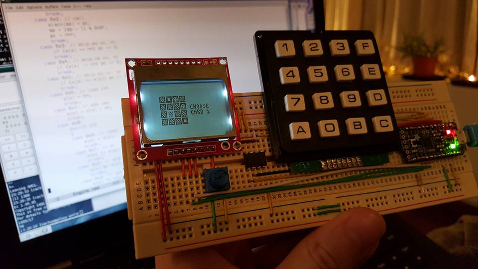 Photo of breadboard version