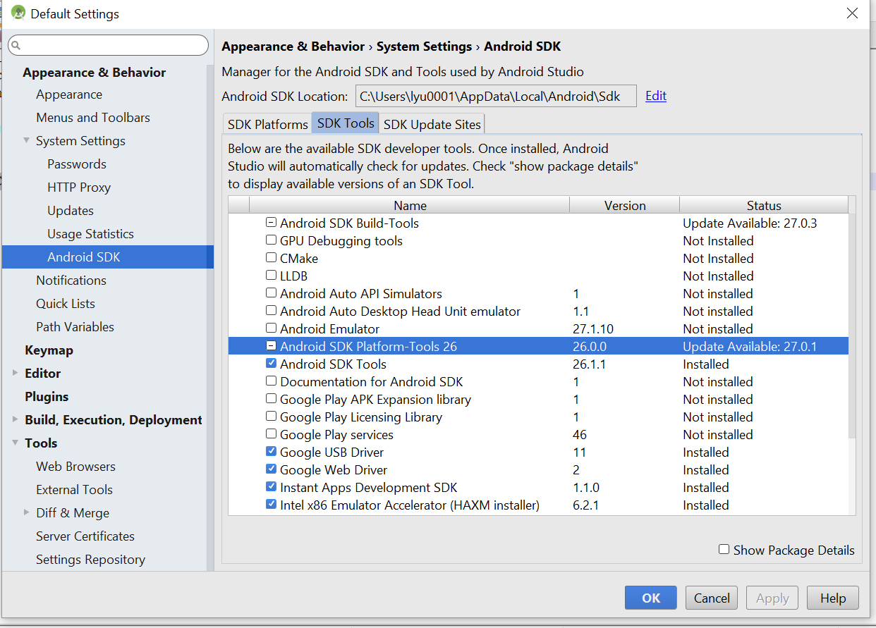 Image of Android studio