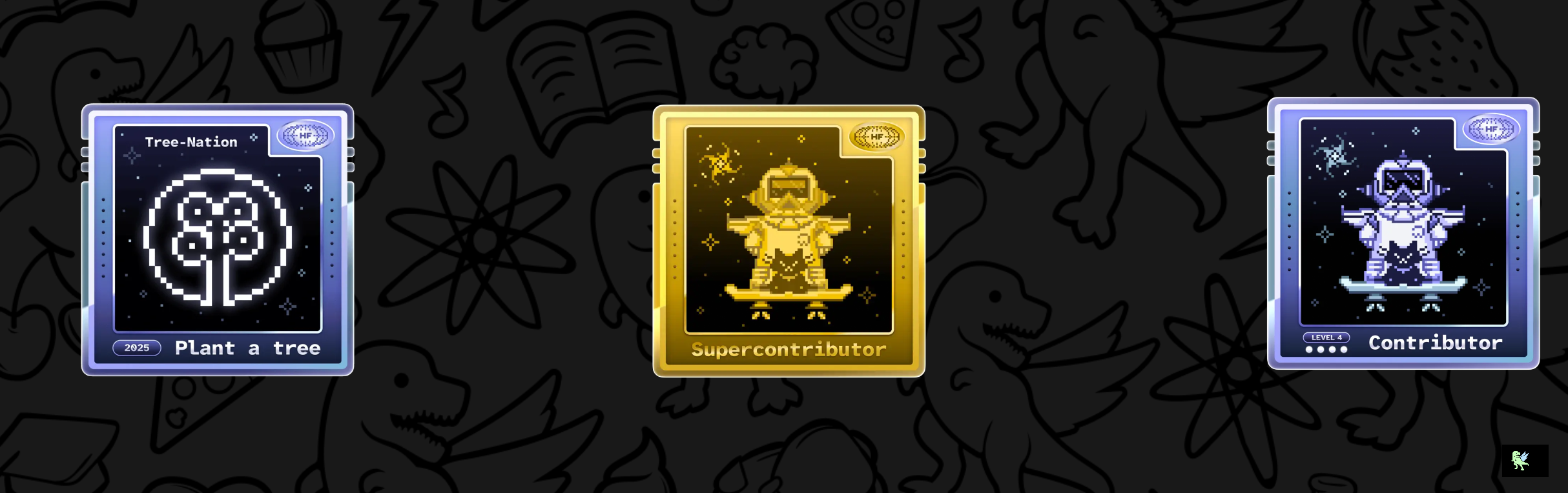 Sathwik's Hacktoberfest Badges Holopin badges