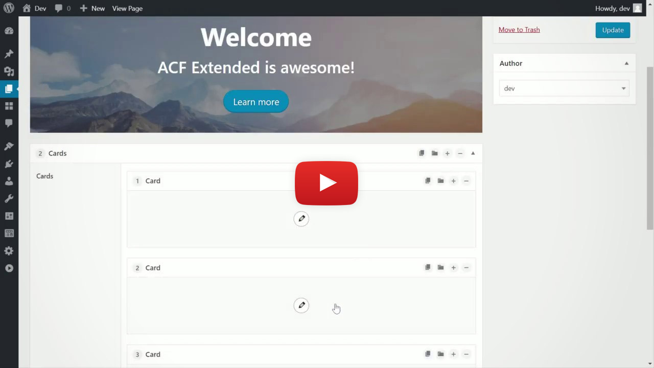 ACF Extended: Flexible Content Dynamic Preview