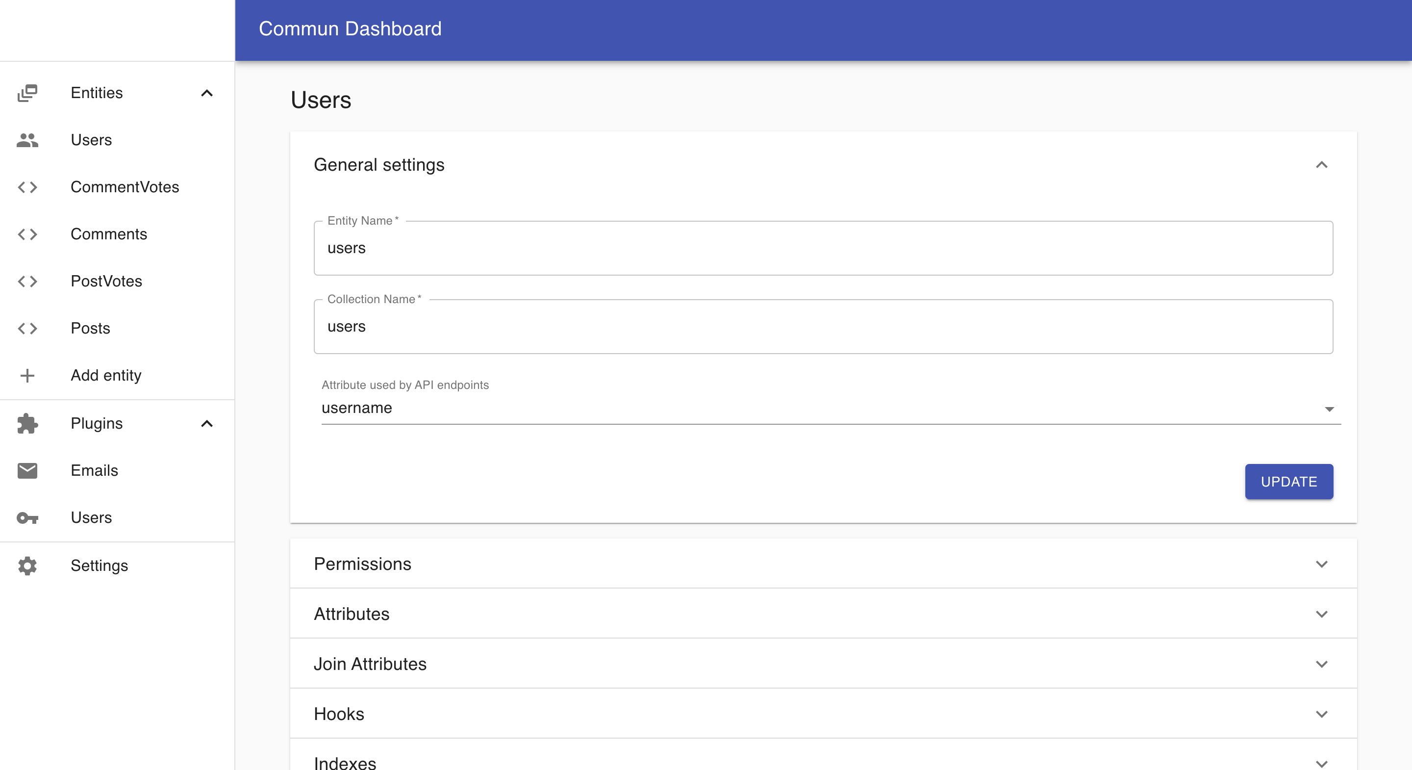 Commun Dashboard