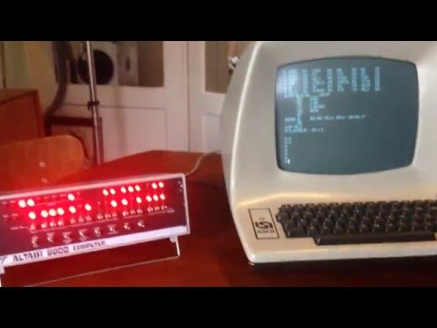 Movie of my Altair 8800 replica on an ADM-3A terminal