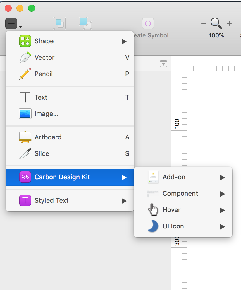 Navigating to Sketch Libraries through the toolbar > insert