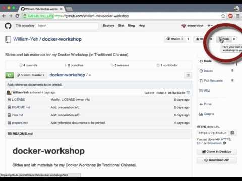 Docker Workshop - How to Fork Project