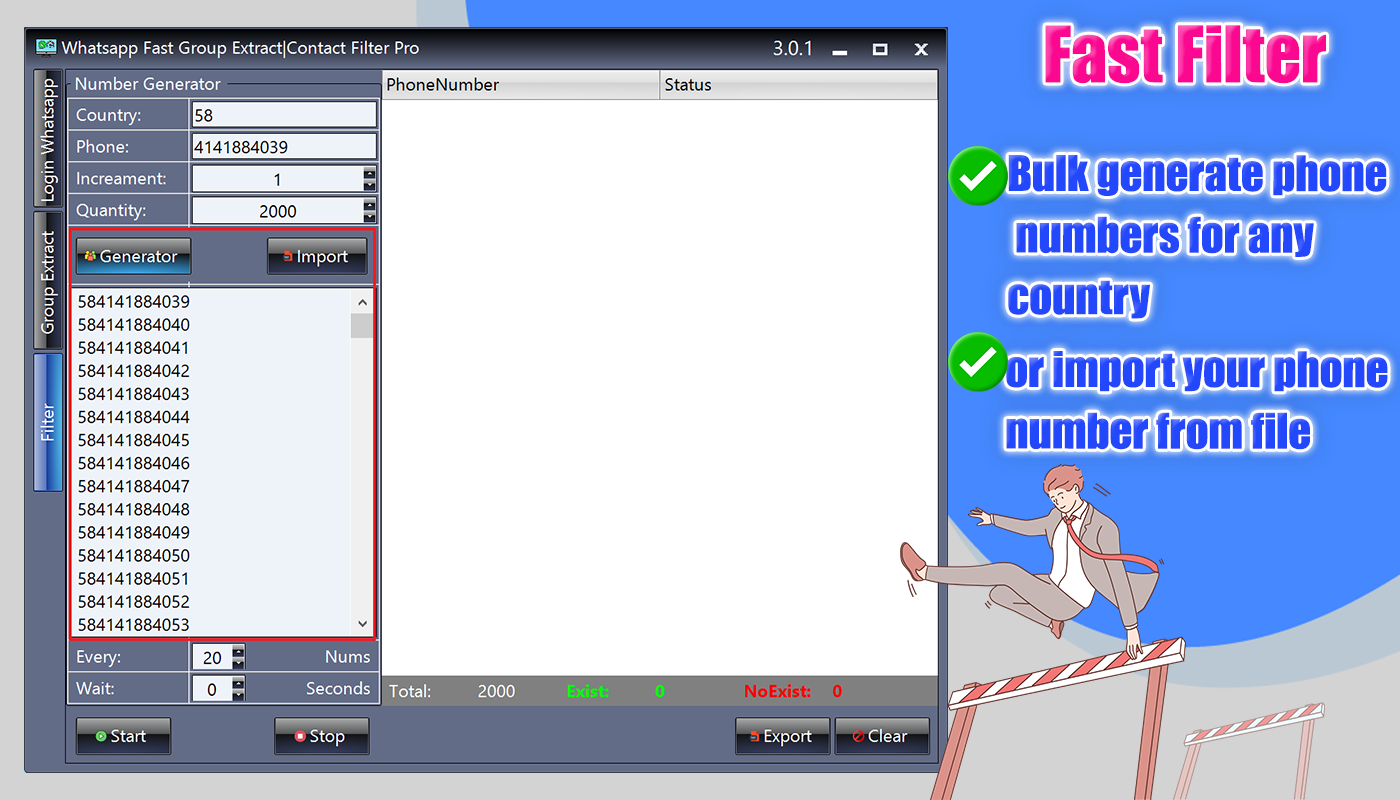 Whatsapp Extract Group & Super Filter Numbers Pro