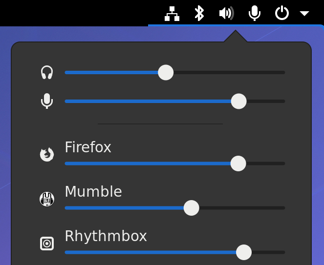 gnome-volume-mixer