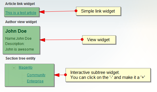 widget sample