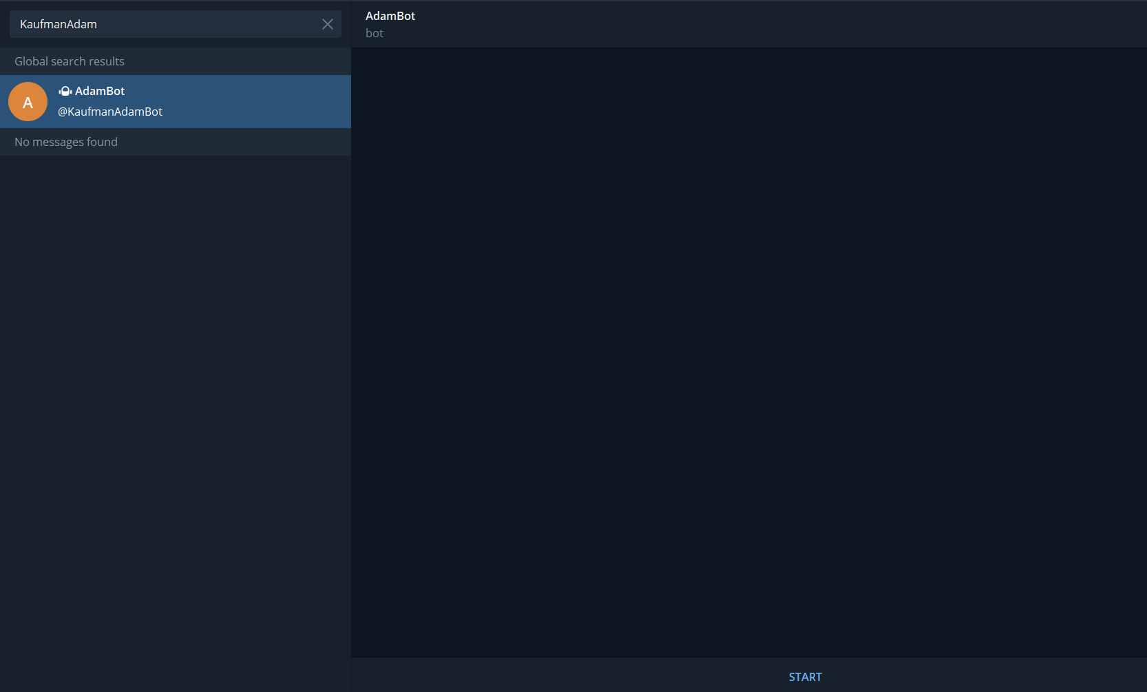 Search new bot