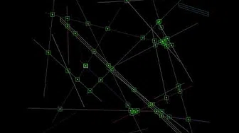 Visualization of Line Intersections brute force search algorithm