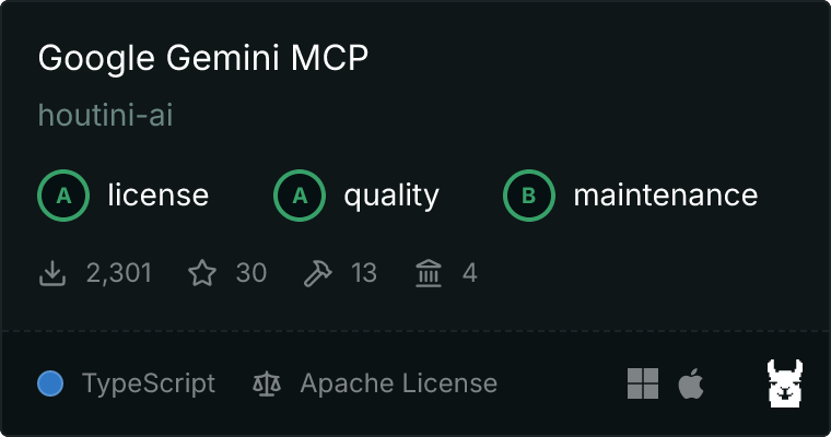 Gemini MCP server