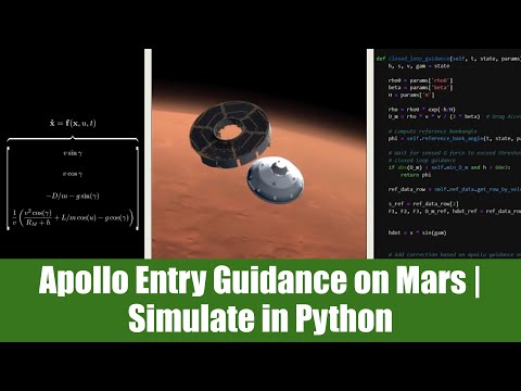 How the Apollo Entry Guidance Algorithm Landed MSL on Mars - Simulated in Python