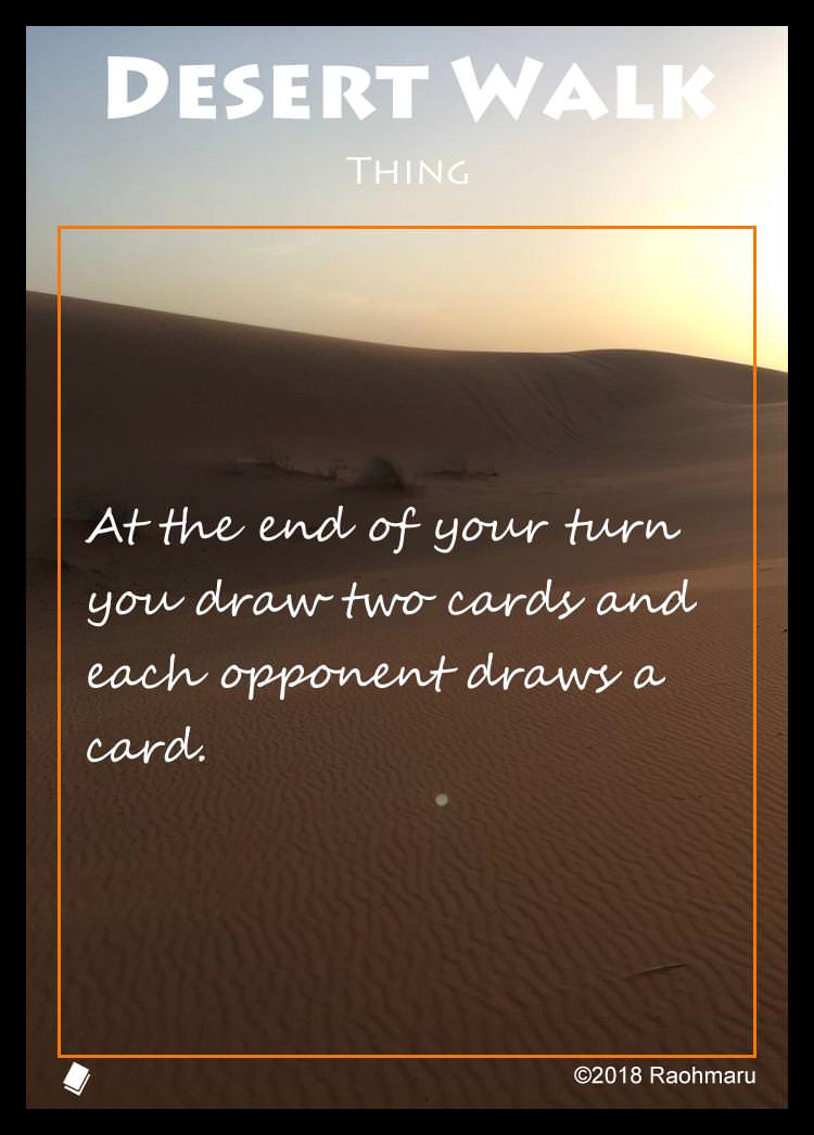 Desert Walk card