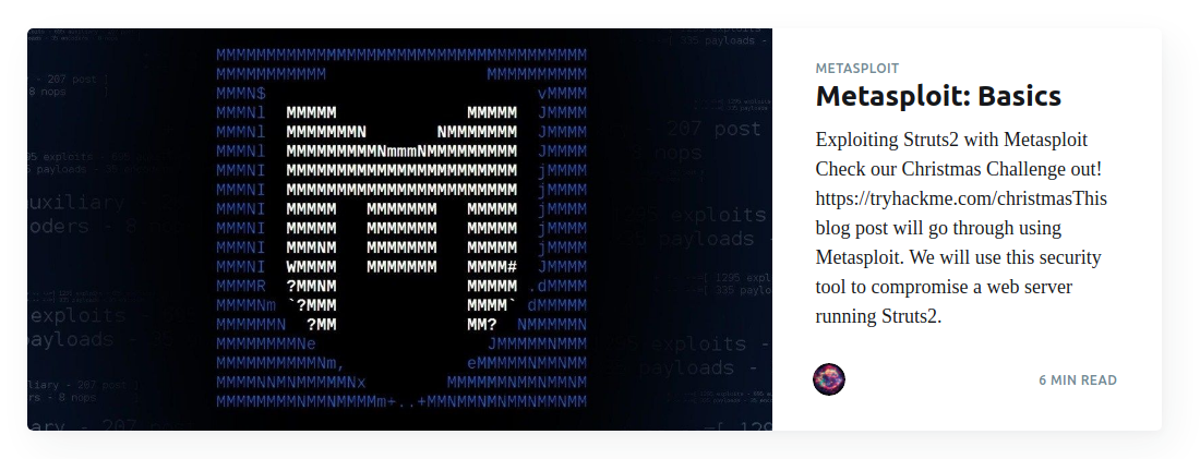 https://blog.tryhackme.com/metasploit/