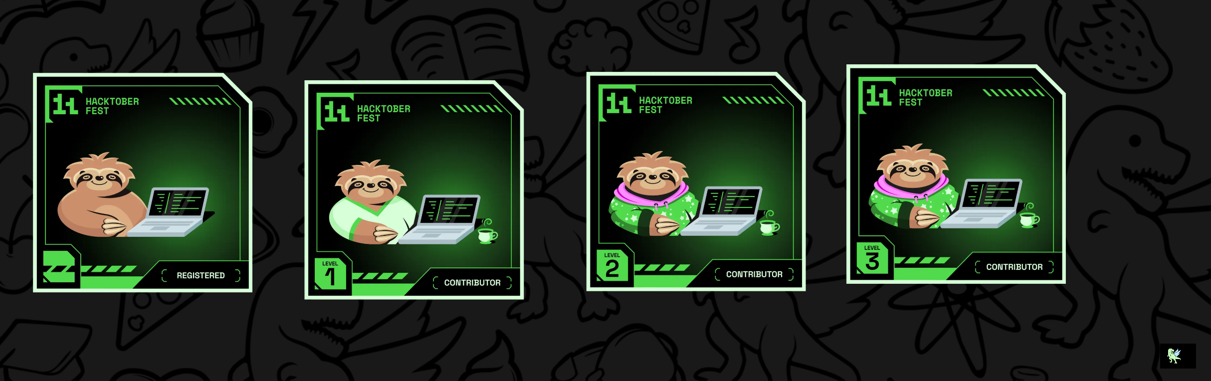 An image of @rockyoudead8's Holopin badges, which is a link to view their full Holopin profile