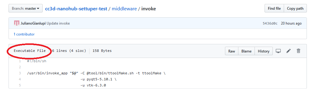 invoke executable