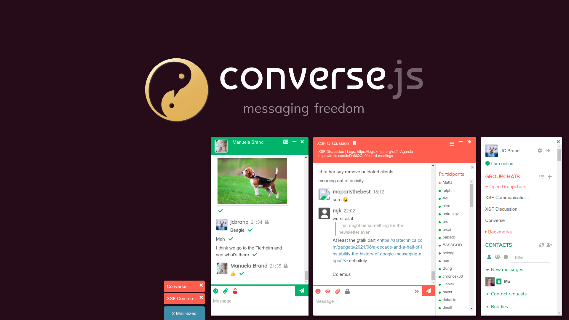 GitHub conversejs converse.js Web based XMPP Jabber chat client