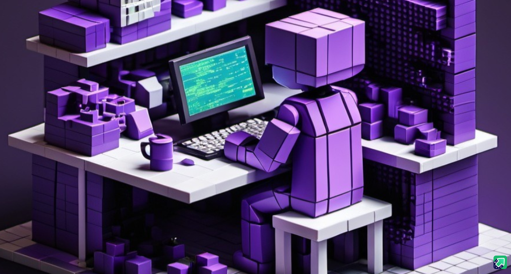 Tekno Tokyo Purple Voxel Coder