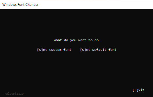 Windows Font Changer