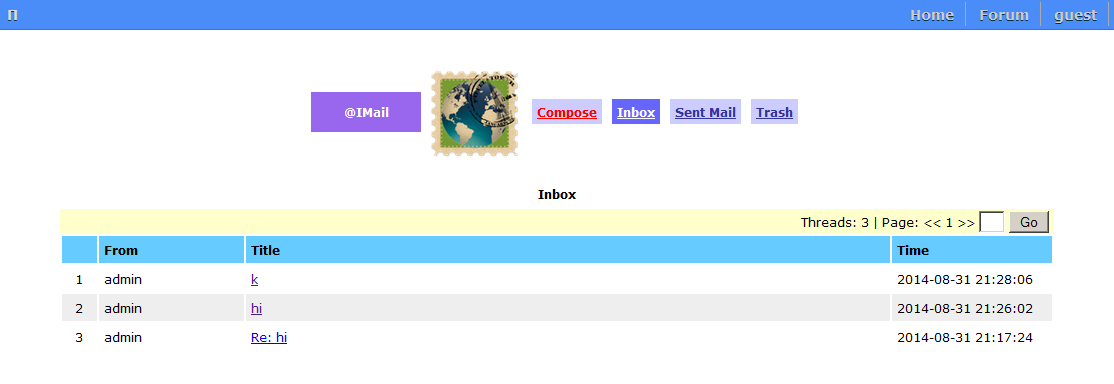 I-Mail screenshot