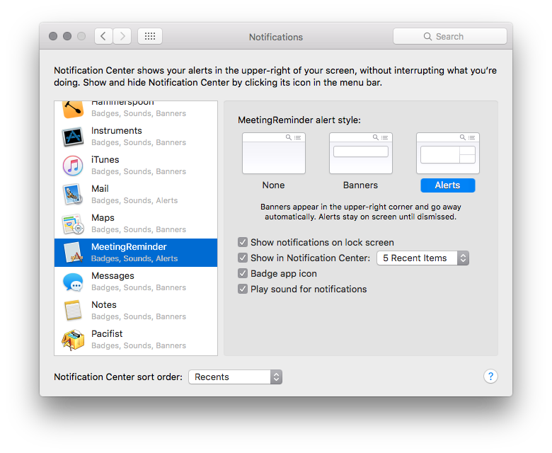 System Preferences > Notifications