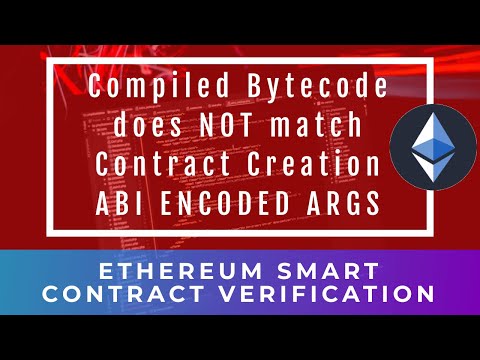 ABI Bytecode not a match video