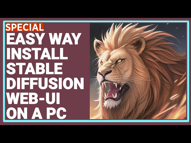Easiest Way to Install & Run Stable Diffusion Web UI on PC by Using Open Source Automatic Installer