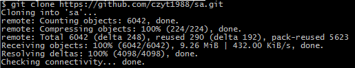 git clone https://github.com/czyt1988/sa.git