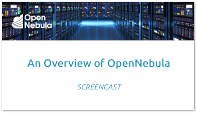 OpenNebula Intro