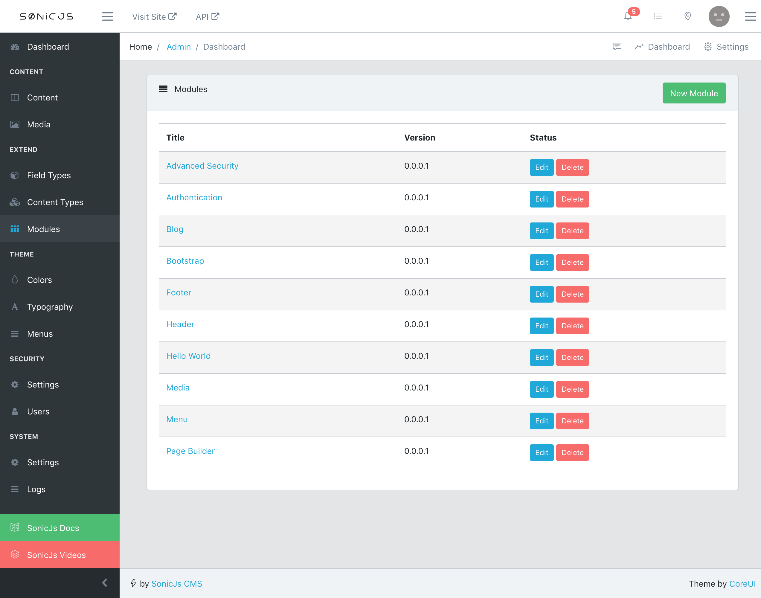 Module Management