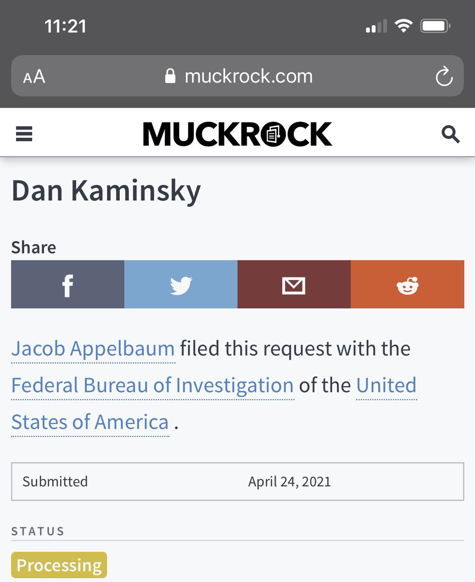 Kaminsky FOIA request