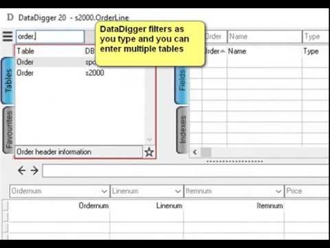 Selecting tables