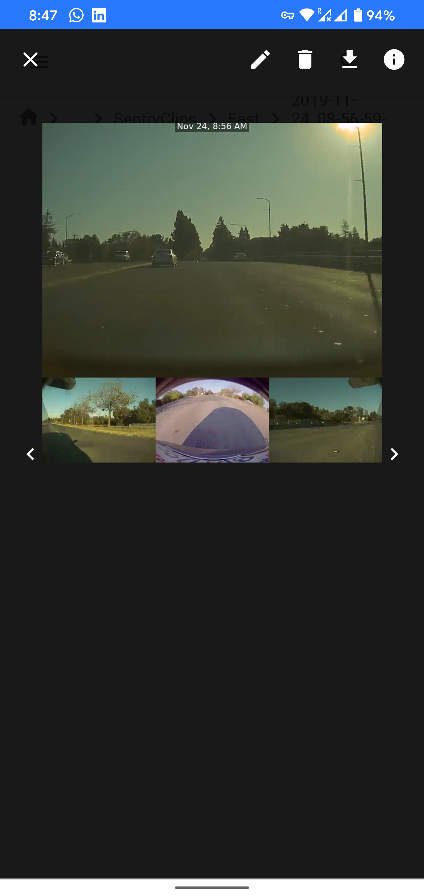 Video display on mobile