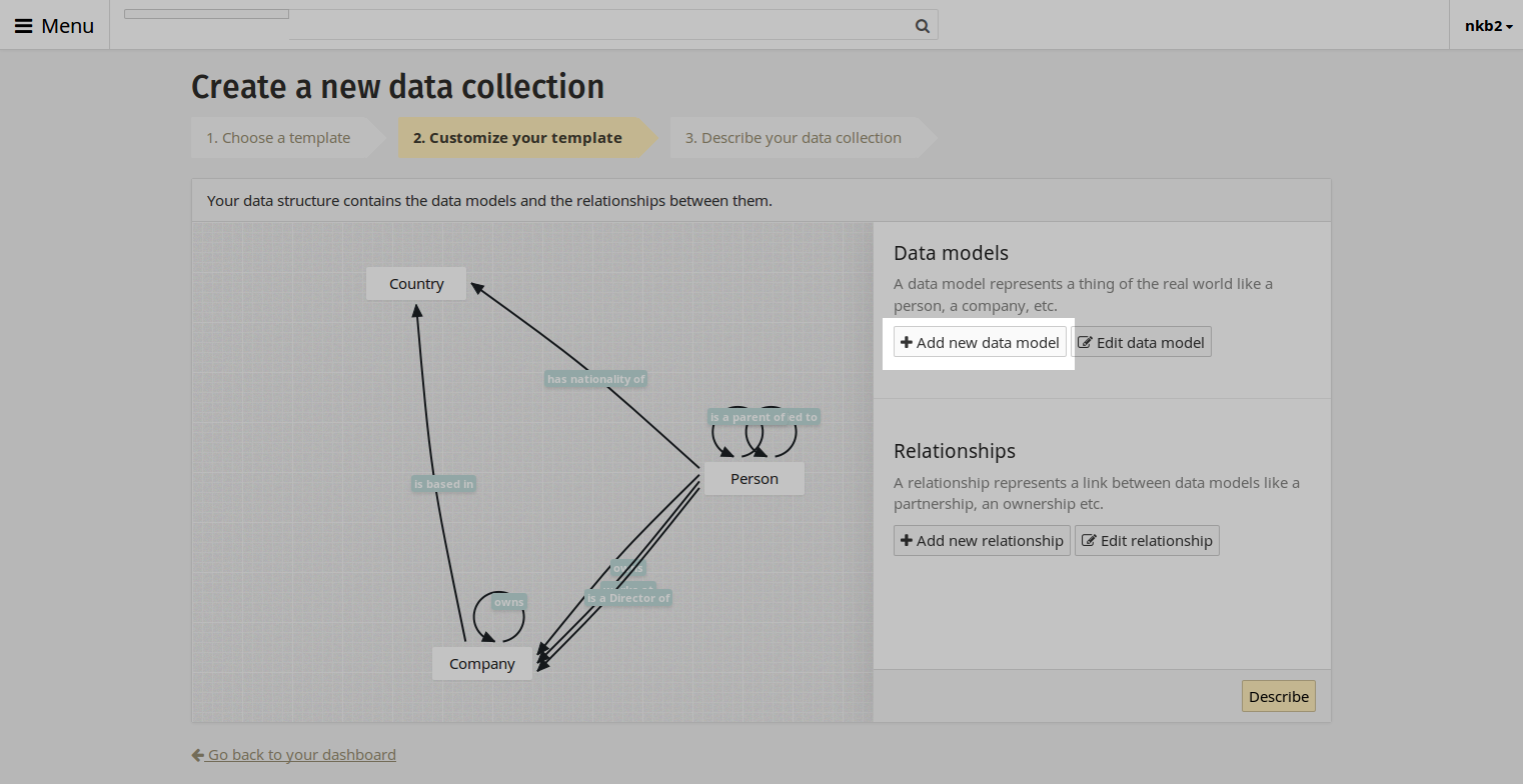 Add data model