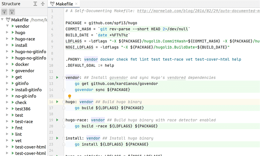 Makefile Language