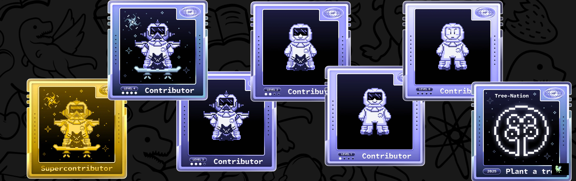 An image of @hetukariya's Holopin badges, which is a link to view their full Holopin profile