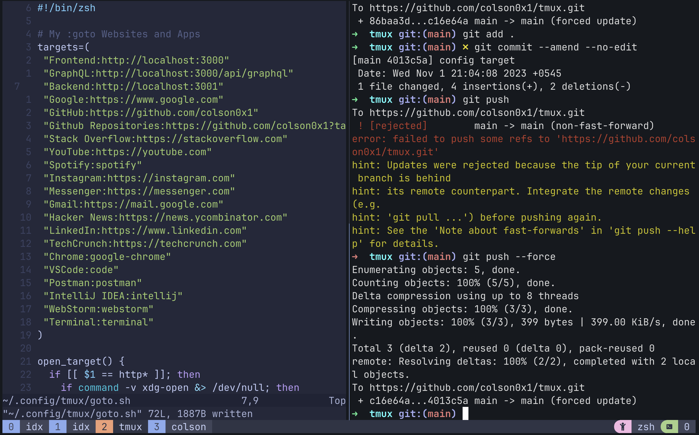 GitHub - colson0x1/colson-tmux: Streamline your terminal workflow with ...