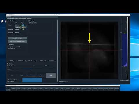 ETL adjustment using scattered laser