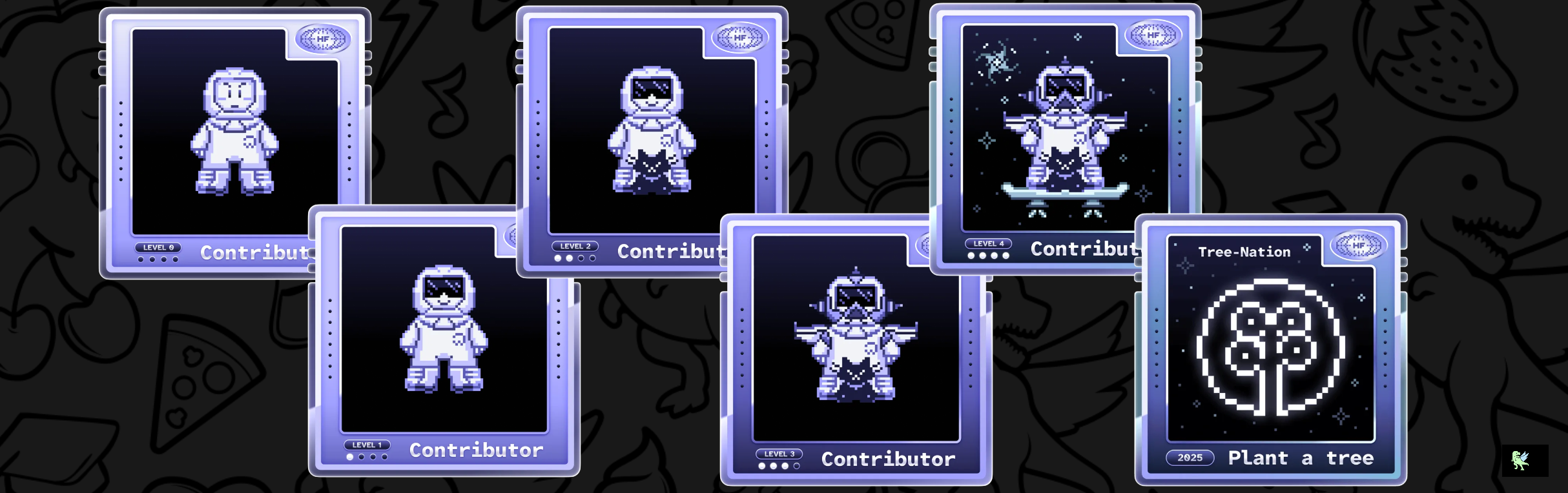 An image of @petemay's Holopin badges, which is a link to view their full Holopin profile