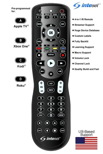 inteset-int-422-4-in-1-universal-backlit-ir-learning-remote-for-apple-tv-xbox-one-roku-media-center-1