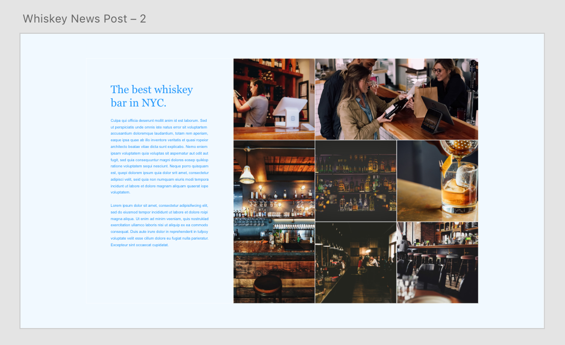 Whiskey News Wireframe 2