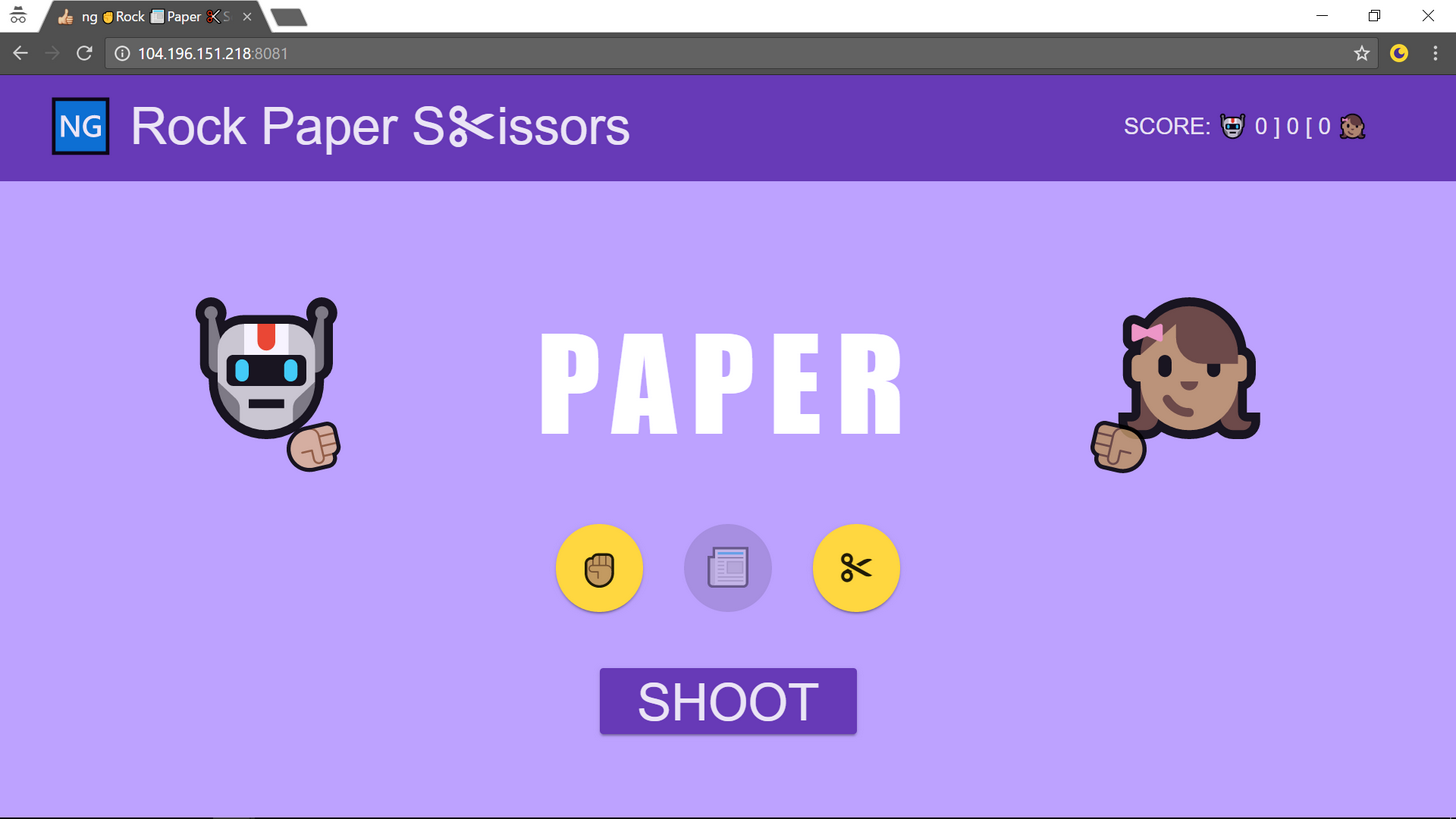 Rock Paper Scissors, Robot Challenge with Emojis!