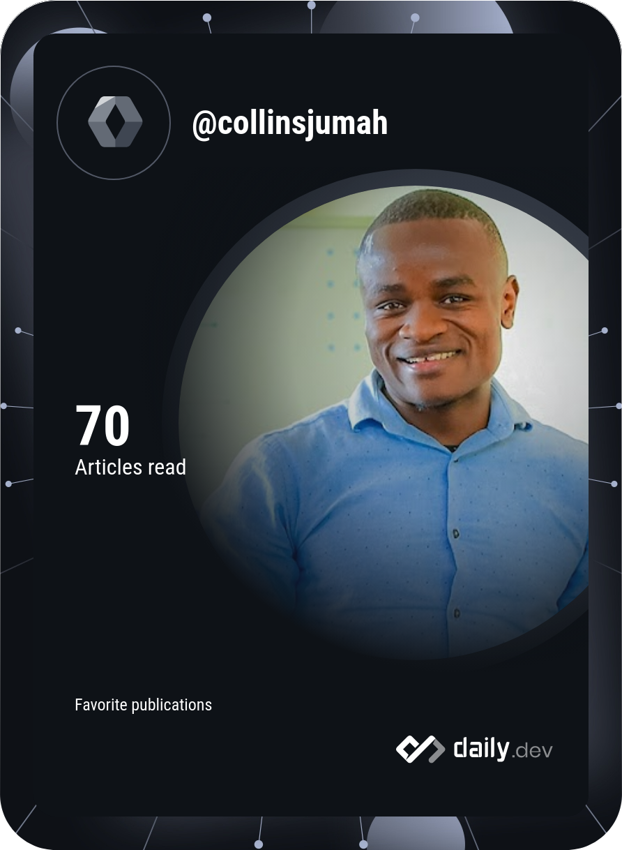 Collins Jumah's Dev Card