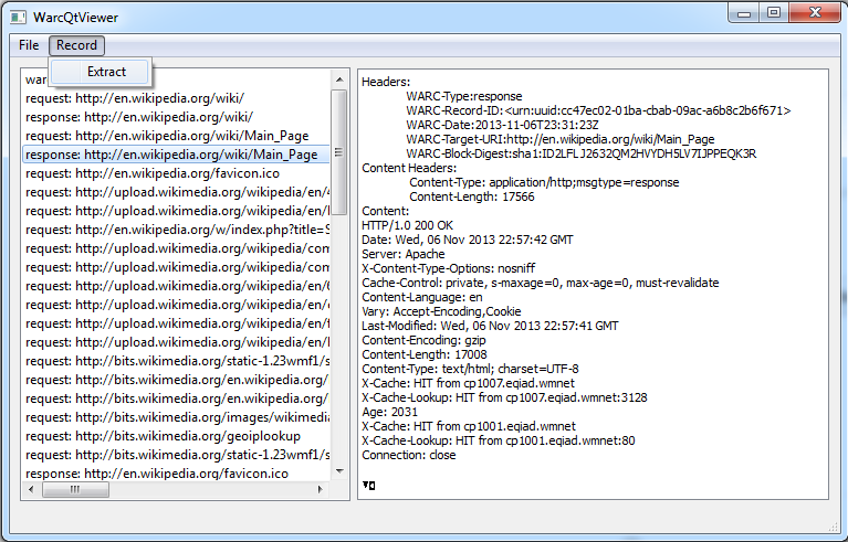WarcQtViewer