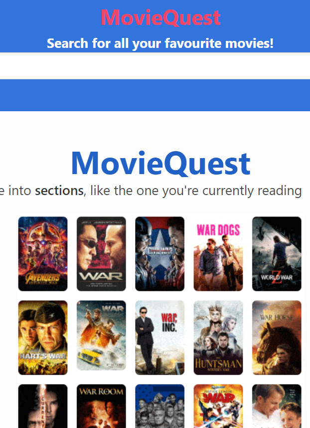 Movie Flicks - Movie Search 1