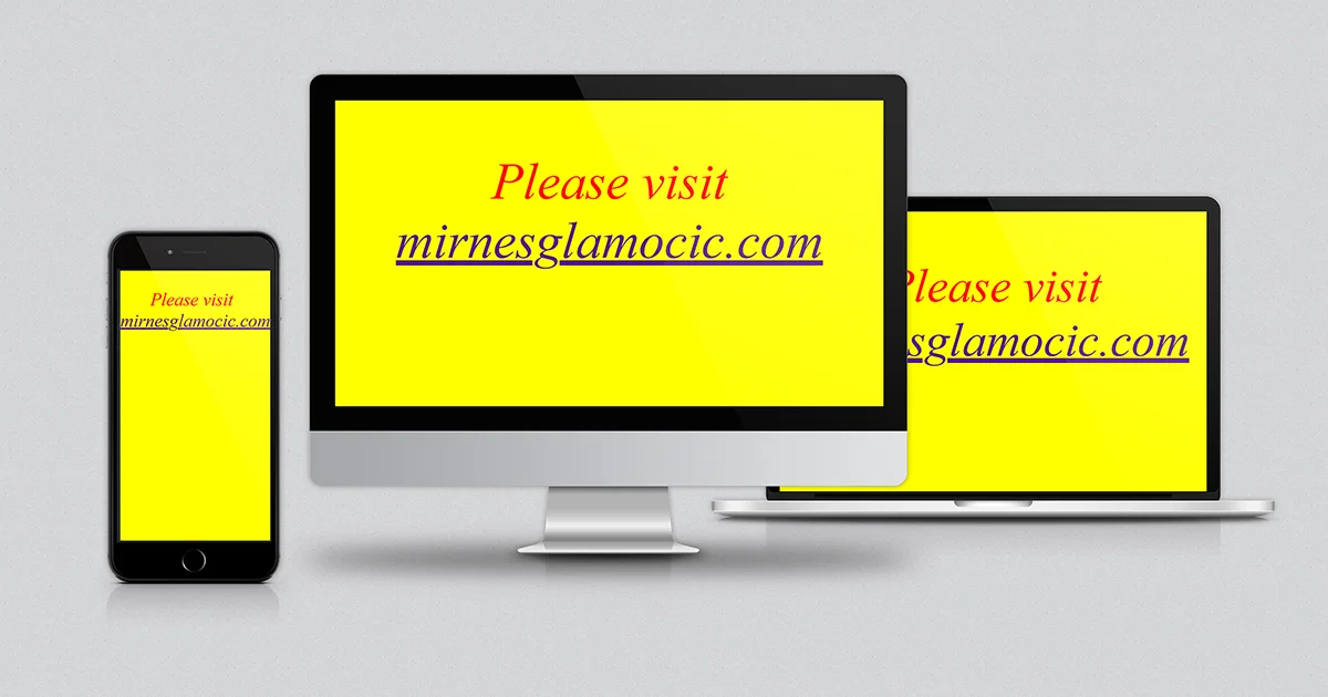 mockup of personal website mirnesglamocic.com by web developer, UI/UX and web designer Mirnes Glamočić, Jajce, BiH