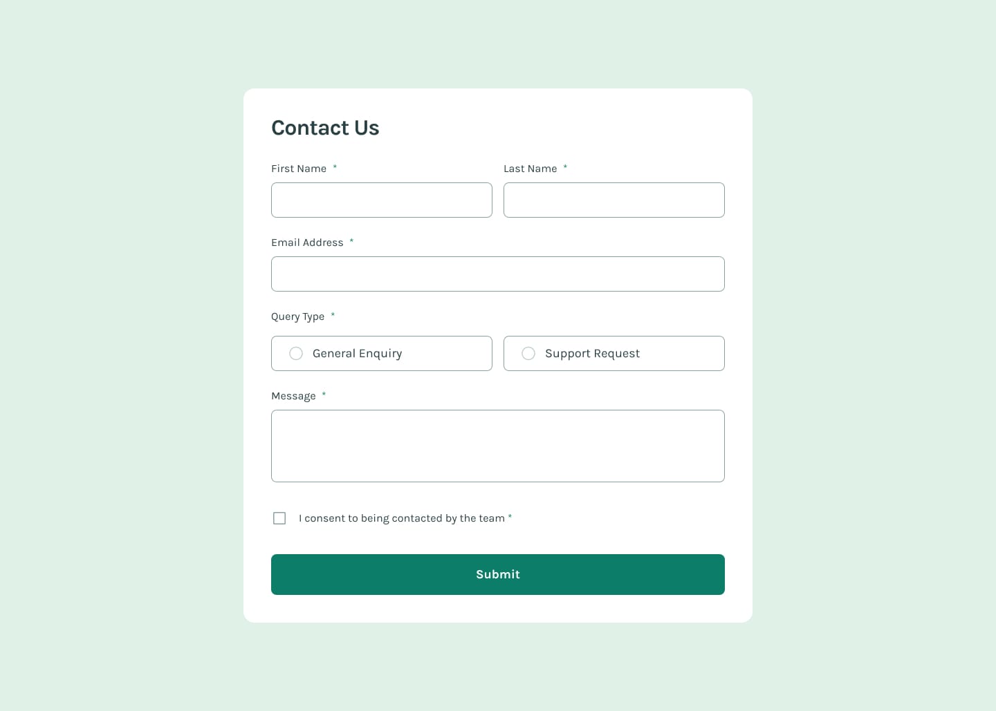 Contact Form Product